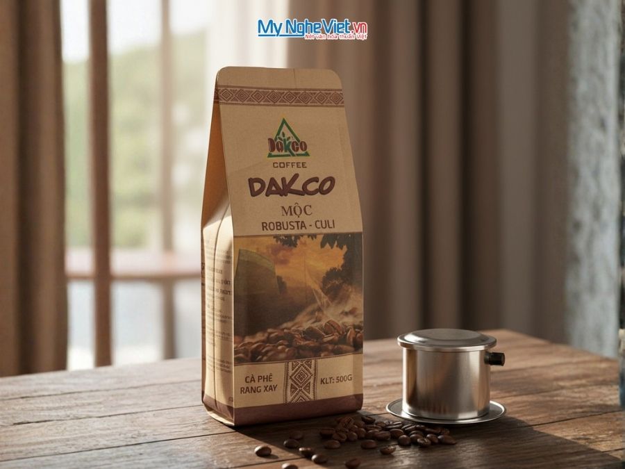 Cà phê rang xay - cà phê bột DAKCO G500(g) MNV-CFRX3-G500